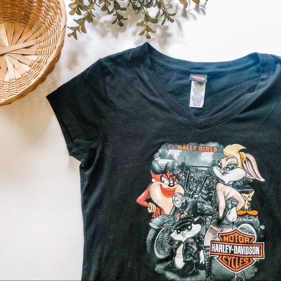 Harley-Davidson Tops - SOLD Harley-Davidson Looney Tunes T-Shirt
